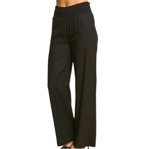 Love Tree linen blend Black Wide Leg Pants size Large